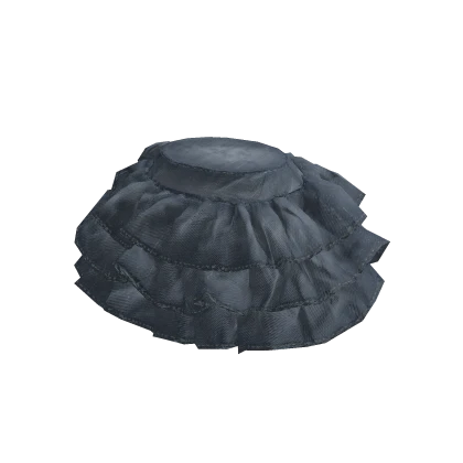 denim ruffle skirt