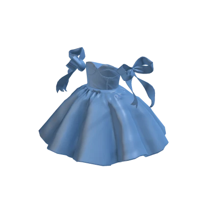 ✨ Pretty in Blue Princess Bows Dress