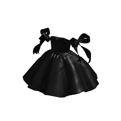 ✨ Pretty in Black Princess Bows Dress