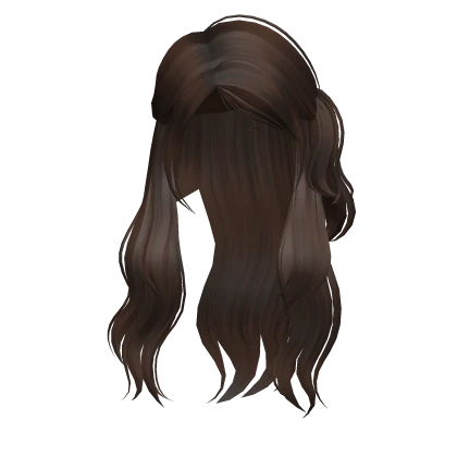 Playful Ponytail Gyaru School Girl Hair Dark Brown