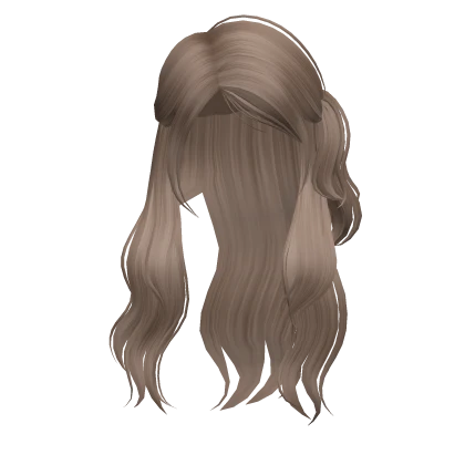 Playful Ponytail Gyaru School Girl Hair Milk Tea