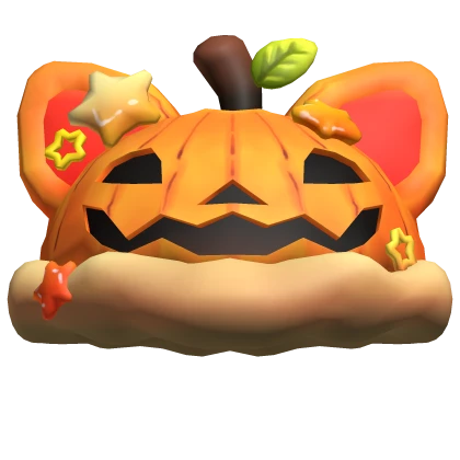 halloween cute pumpkin fluff hat