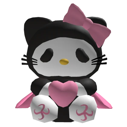 Scary Kitty Ghostface in Pink Backpack