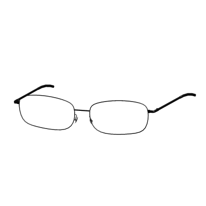 2000's Metallic Office Siren Glasses in Black