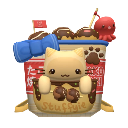 ♡ silly cat japanese takoyaki snack backpack 1.0