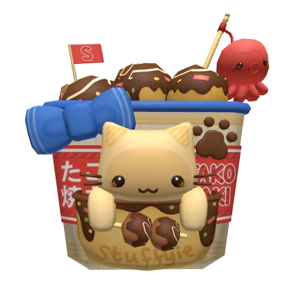 ♡ silly cat japanese takoyaki snack backpack 3.0