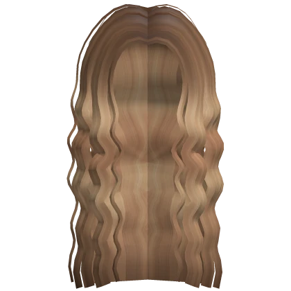 ♡ long curly wavy hair (caramel)