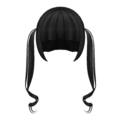 ♡ : black dolly hime pigtails