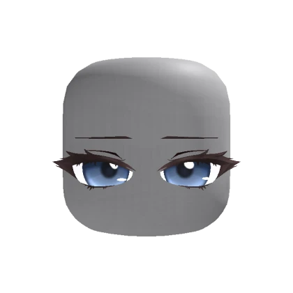 Cute Chibi Relaxed Stare Eyes - Blue