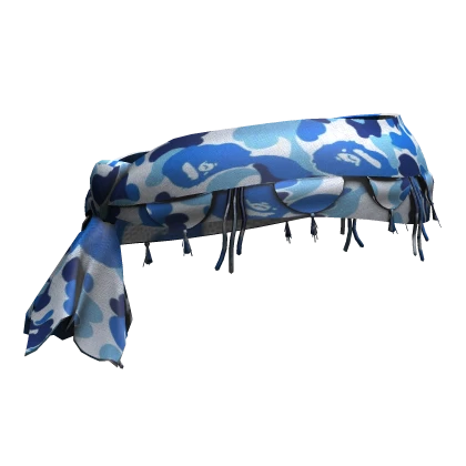 SB Blue Camo Print Scarf