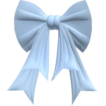 Large Cute Blue Anime Ribbon Bow