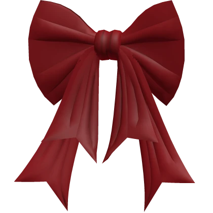 Large Cute Red Anime Ribbon Bow