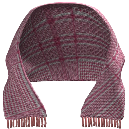 Pink Palestine Houndstooth Scarf 