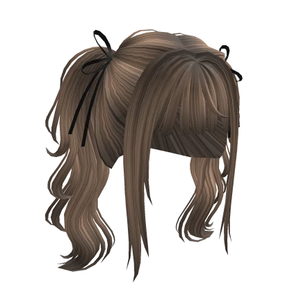 Cute Y2K Messy Ashy Pigtails 