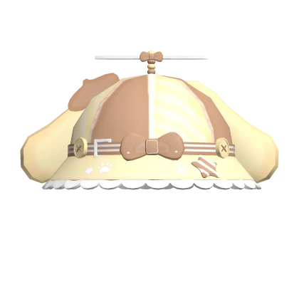 ๑˚ Caramel Pudding Bunny Propeller Hat 