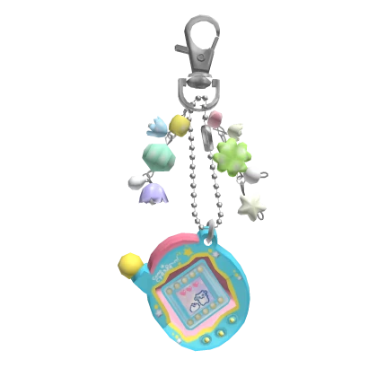 Cute harajuku Playful Game Pet keychains charm 1.0