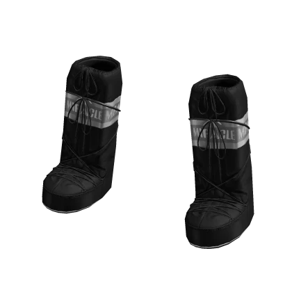 Y2K Black Fashionable Snow Boots