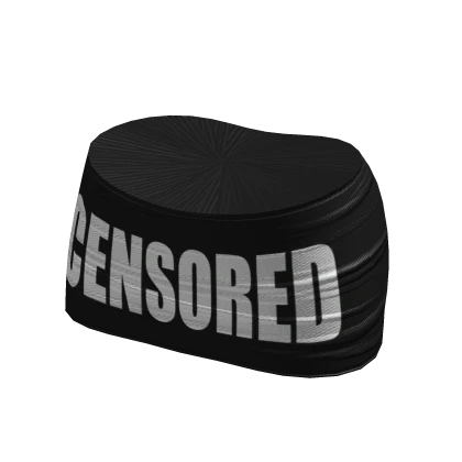 Y2K Censor Mini Skirt | Black