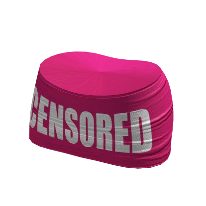 Y2K Censor Mini Skirt | Pop Pink