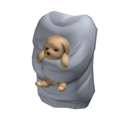 Holdable Puppy Hugging Sweater | White