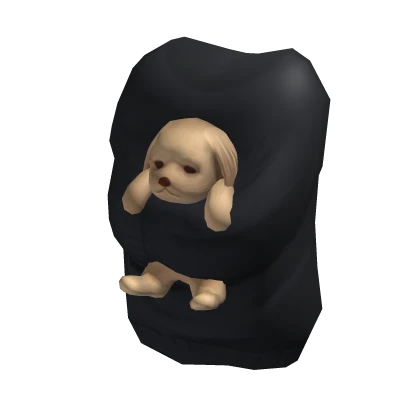 Holdable Puppy Hugging Sweater | Black