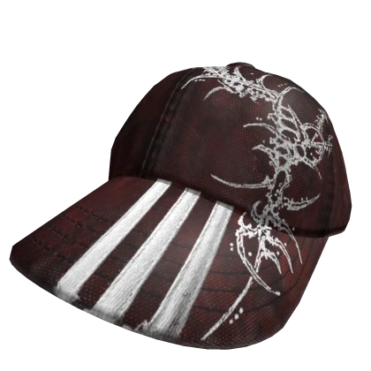 3 stripes Cyberlism cap in red