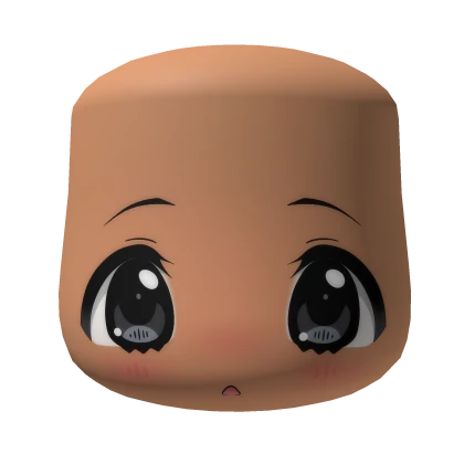 Happy Chibi Black Eyes Face (Cheeks)