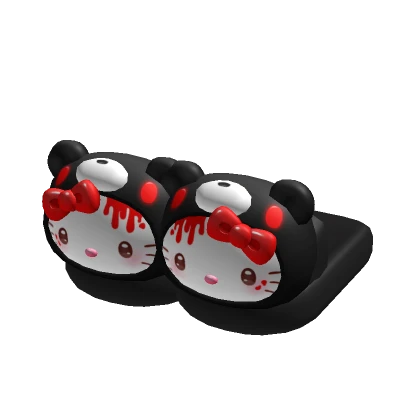 ♡ kitty evil gloomy bear slippers