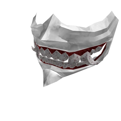 Demonic White Samurai Mask