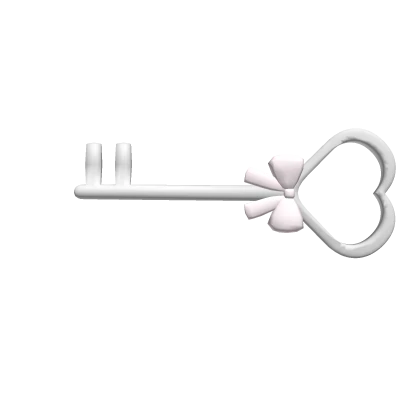 ꒰┊coquette heart key hairclip 