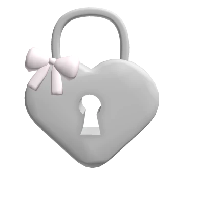 ꒰┊coquette heart locket hairclip