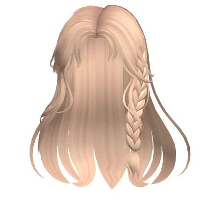 Braided Blonde Anime Hair