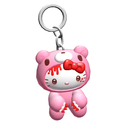 ♡ kitty gloomy bear keychain