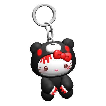 ♡ kitty evil gloomy bear keychain