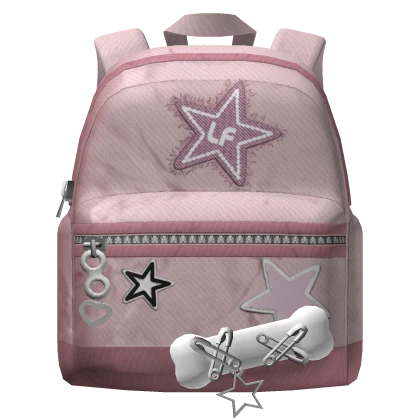 🍀Y2K Canvas Backpack (Pink)