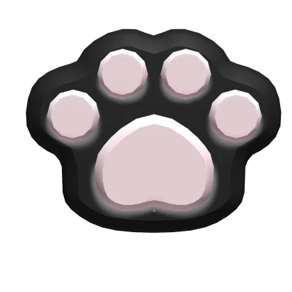 ♡ : black paw hair clip