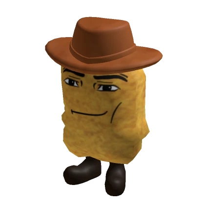 [⌛] Cowboy Chicken Nugget Man Face Suit Meme