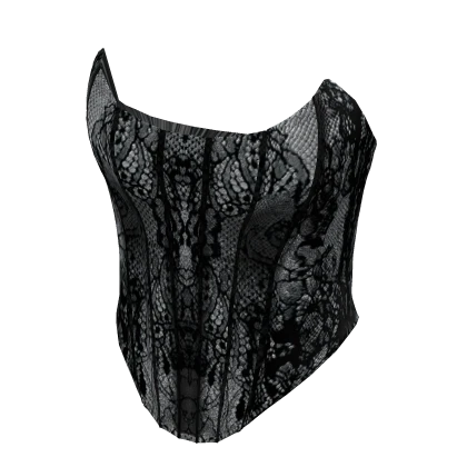 Dark lace corset