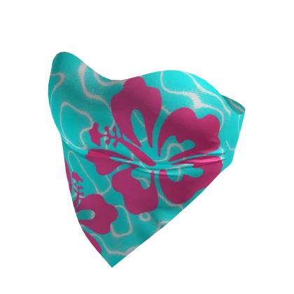 ☆ Tropical Blue n Pink Heart Top