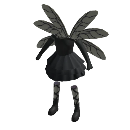 Goth Winged Outfit