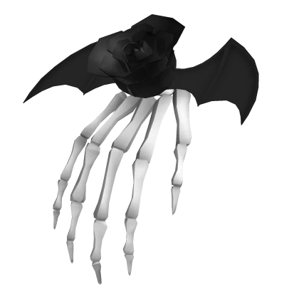 Skeleton Hair Bat Rose 