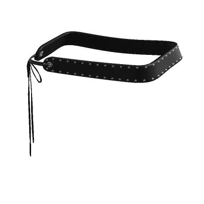 [LC] Y2K Studded Black Leather Belt