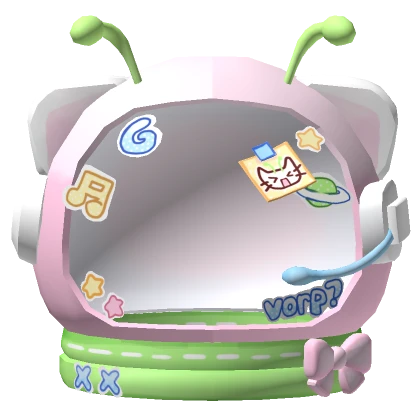 astronaut kitty space helmet alien kawaii