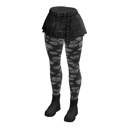 Emo Denim Skirt