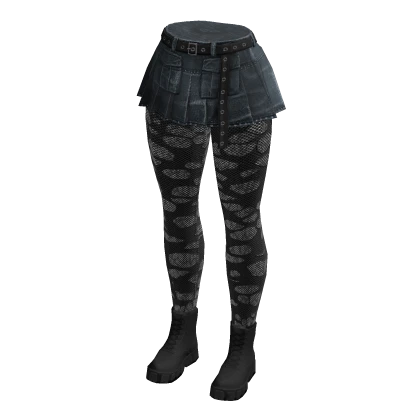 Emo Denim Skirt