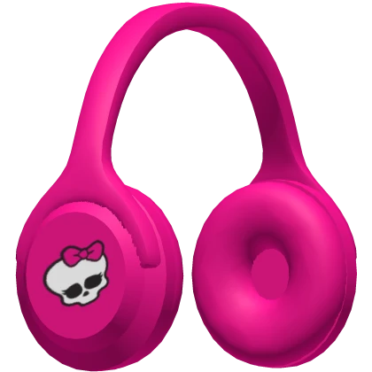 Monster high hot pink headphones