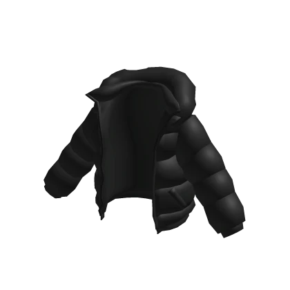 Large Winter Puffer Jacket in Black