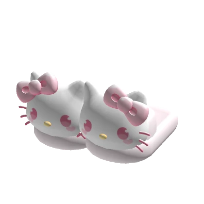 ♡ kitty pink slippers