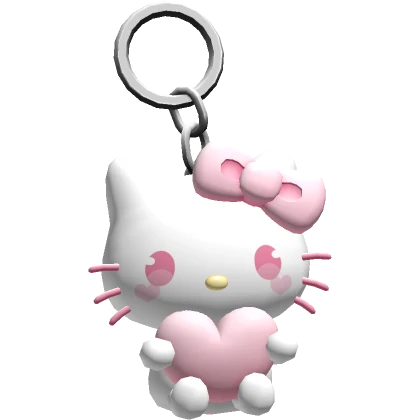 ♡ kitty heart keychain