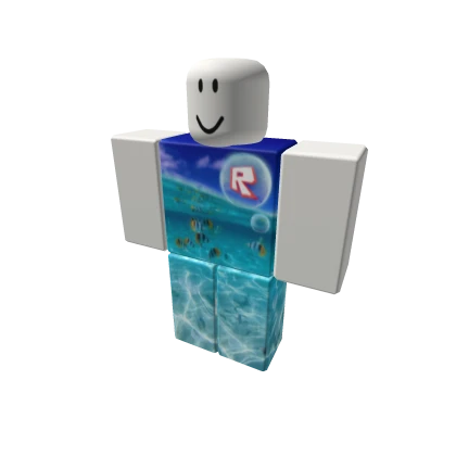 Frutiger Aero ROBLOX 2011 Logo Fish Water - Y2K